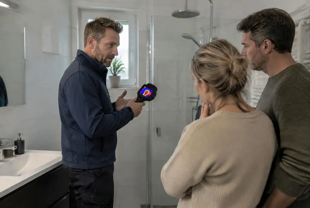 Lekdetectie Monnickendam – specialist legt bevindingen uit aan bewoner